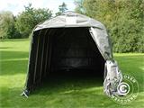 Tenda magazzino PRO 2,4x6x2,34m PE, Grigio