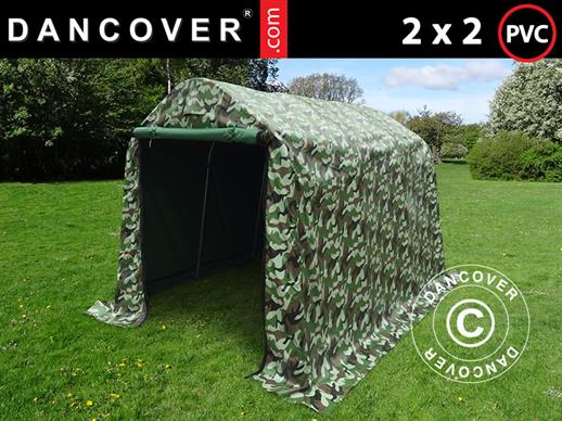 Noliktavas telts PRO 2x2x2m PVC, Kamuflāžas