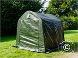 Opslagtent PRO 2x2x2m PE, met grondzeil, Groen/grijs