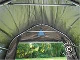 Carpa de almacenamiento PRO 2x2x2m PE, con cubierta de terreno, Gris