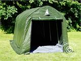 Carpa de almacenamiento PRO 2x3x2m PE, con cubierta de terreno, Verde/Gris