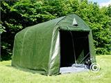 Opslagtent PRO 2x3x2m PE, met grondzeil, Groen/Grijs