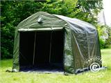 Tenda magazzino PRO 2,4x2,4x2m PE, con pavimento, Verde/Grigio