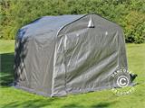 Carpa de almacenamiento PRO 2,4x2,4x2m PE, con cubierta de terreno, Gris