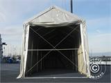 Noliktavas telts PRO XL 3,5x10x3,3x3,94m, PVC, Pelēks