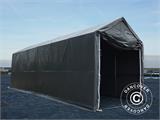 Noliktavas telts PRO XL 4x12x3,5x4,59m, PVC, Pelēks