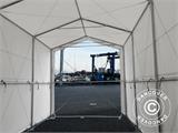 Noliktavas telts PRO XL 4x10x3,5x4,59m, PVC, Balts