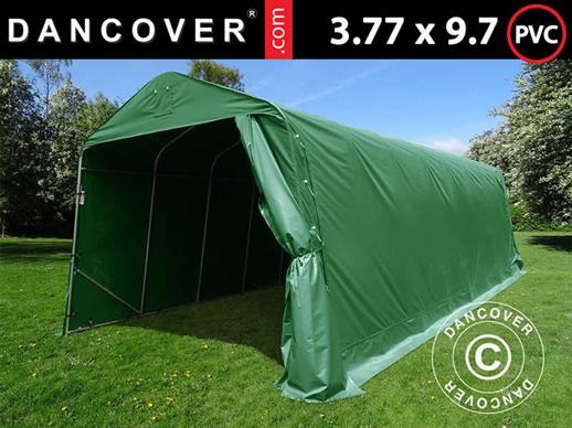 Carpa garaje PRO 3,77x9,7x3,18m PVC, Verde