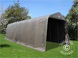 Tente Abri Garage PRO 3,77x9,7x3,18m PE, Gris