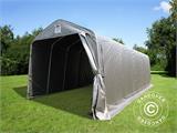 Tente Abri Garage PRO 3,77x9,7x3,18m PE, Gris