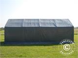 Skladišni šator PRO 4x8x2x3,1m, PVC, Siva