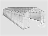 Skladišni šator PRO 6x18x3,7m PVC sa svodnim panelom, Siva