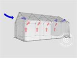 Storage shelter PRO 5x8x2.5x3.89 m, PVC, Grey Storage shelter PRO 5x8x2.5x3.89 m, PVC, Grey