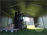 Tenda de armazenagem PRO 5x8x2,5x3,89m, PVC, Cinza