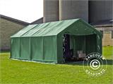 Noliktavas telts PRO 4x8x2,5x3,6m, PVC, Zaļš