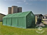 Noliktavas telts PRO 4x8x2,5x3,6m, PVC, Zaļš