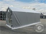 Storage shelter PRO 3x6x2x2.82 m, PVC, Grey