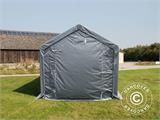 Opslagtent PRO 3x6x2x2,82m, PVC, Grijs