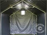 Tenda de armazenagem PRO 3x6x2x2,82m, PVC, Cinza