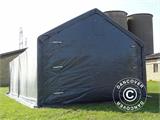 Skladišni šator PRO 3x8x2x2,82m, PVC, Siva