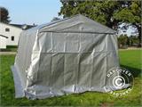 Portable garage Basic 3.3x4.8x2.4 m PE, Grey