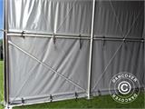 Capannone tenda PRO XL 3,5x8x3,3x3,94m, PE, Grigio