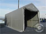 Tenda de armazenagem PRO XL 4x10x3,5x4,59m, PE, Cinza