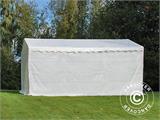 Carpa de almacén Basic 2 en 1, 4x6m PE, Blanco