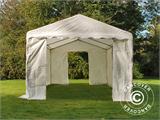 Tenda Magazzino Basic 2-in-1, 4x6m PE, Bianco