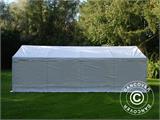 Tente de stockage Basic 2-en-1, 5x8m PE, blanc