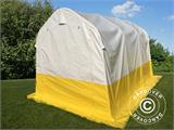 Noliktavas darba telts PRO 2x3x2m, PVC, Balta/Dzeltena, Ugunsizturīga
