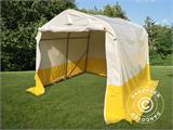 Storage work tent PRO 2.4x2.4x2 m, PVC, White/Yellow, Flame retardant