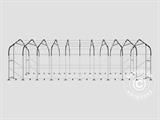 Lagerzelt PRO 6x12x3,7m  PVC mit Dachfenster, Grün