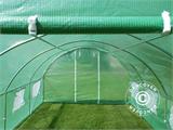 Polytunnel Staklenik 3x4,5x2m, 13,5m², Zelena