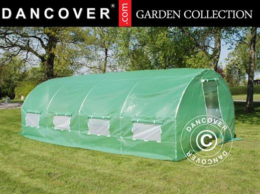 Polytunnel Greenhouse 3x8x2 m, 24 m², Green