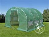 Polytunnel Drivhus 3x3x2m, 9m², Grønn