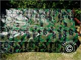 Camouflage tarpaulin Woodland 1.9x3 m, 100g/m²