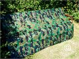 Bâche camouflage Woodland 1,9x3m, 100g/m²