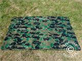 Bâche camouflage Woodland 1,9x3m, 100g/m²