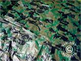 Camouflage afdekzeil Woodland 5x6m, 120g/m²