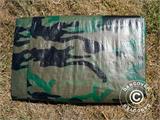 Bâche camouflage Woodland 5x6m, 120g/m²