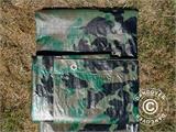 Camouflage tarpaulin Woodland 5x6 m, 120 g/m²