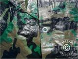 Camouflage tarpaulin Woodland 2.85x4 m, 100g/m²