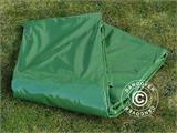 Tarpaulin 5x7 m, PVC 600 g/m² Green, Flame retardant