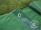 Tarpaulin 5x7 m, PVC 600 g/m² Green, Flame retardant