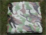 Camouflage afdekzeil 4x6m, PVC 450g/m²