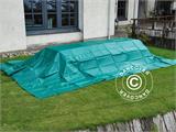 Tarpaulin 6x8 m, PVC 570 g/m², Green