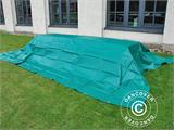 Tarpaulin 6x10 m, PVC 570 g/m², Green