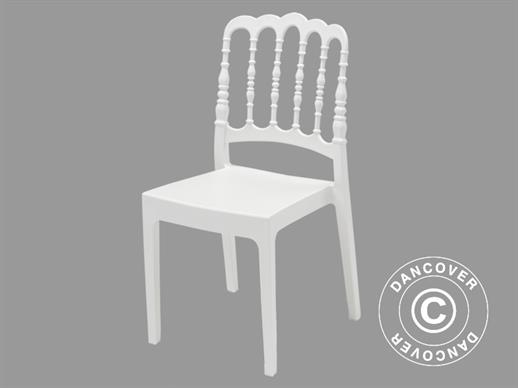 Krzesło, Napoleon, białe, 1 szt. DOSTĘPNA TYLKO 17 SZTUKA