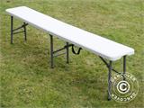 Folding Bench 183x30x43 cm, Light grey (1 pc.)